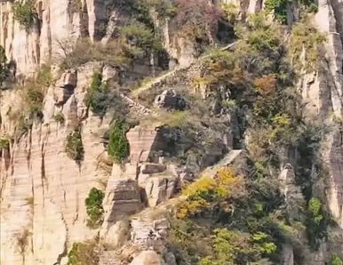 太行山天梯/千仞绝壁上的通天路，隔着屏幕都能感到古人的智慧！